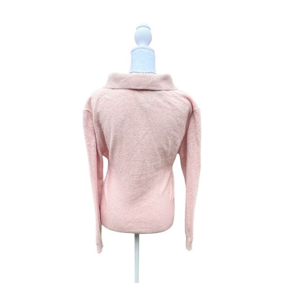 White House Black Market XS Pink Sweater Soft Feminine Knit Preppy Everyday - Picture 3 of 5